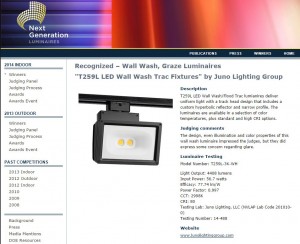 Juno Lighting Group's T259L Wall Wash is My Baby