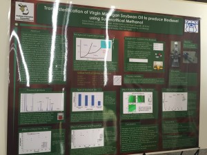 Kettering University Poster Session - Transesterification of Virgin Michigan Soybean Oil to produce Biodiesel using Supercritical Methanol