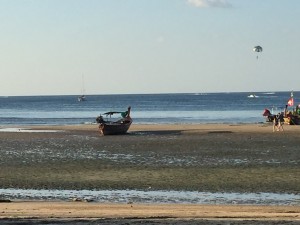 Kamala Beach with the Candela Far Out in the Distance