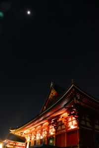 Hondo at Sensoji in Asakusa, Japan